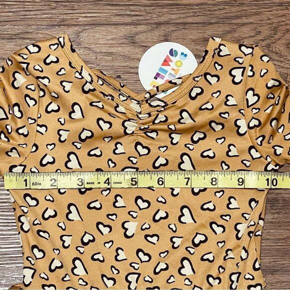 NWT Dot Dot Smile Ballerina Twirl Heart Dress Gold White Black Size 2T - Picture 9 of 11